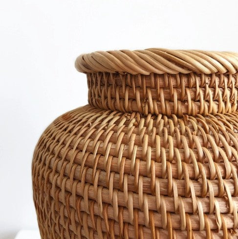 Woven Rattan Vase