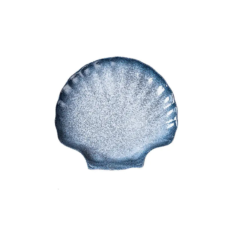 Japanese-style Porcelain Plates - Seashell