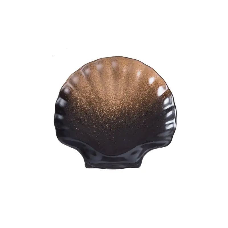 Japanese-style Porcelain Plates - Seashell