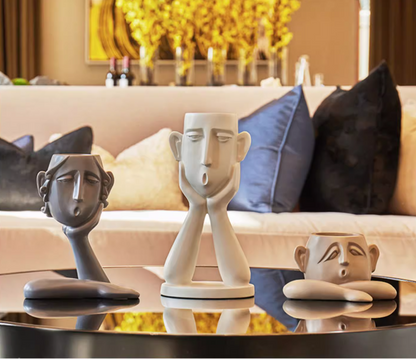 Nordic Style Quirky Face Vase