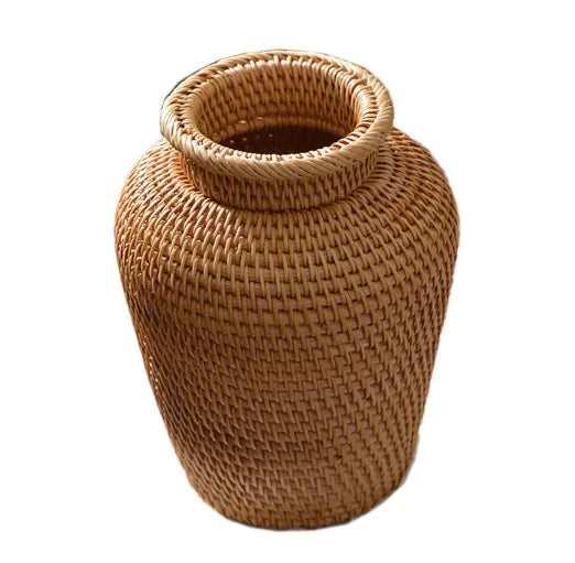 Woven Rattan Vase