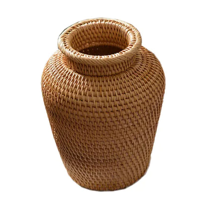 Woven Rattan Vase