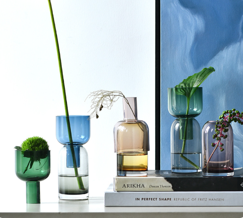 Petite Hand-Blown Glass Vase Decor