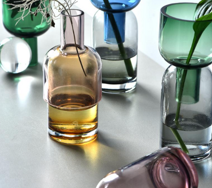 Petite Hand-Blown Glass Vase Decor