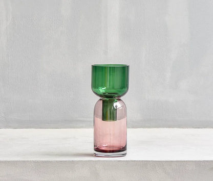 Petite Hand-Blown Glass Vase Decor