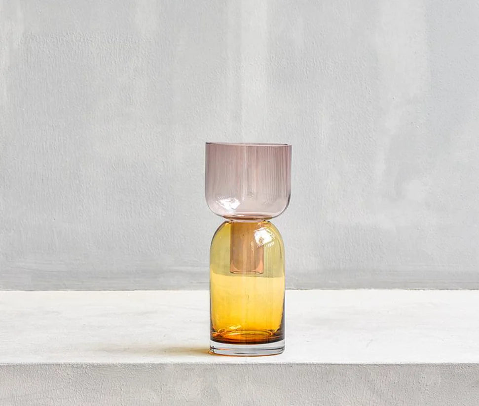 Petite Hand-Blown Glass Vase Decor
