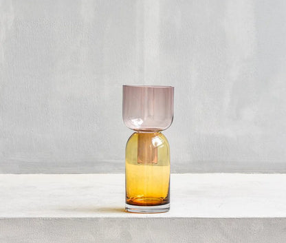 Petite Hand-Blown Glass Vase Decor