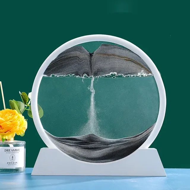 3D Moving Sand Art Decor – Desk Relaxation Display