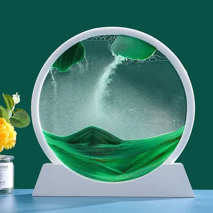 3D Moving Sand Art Decor – Desk Relaxation Display