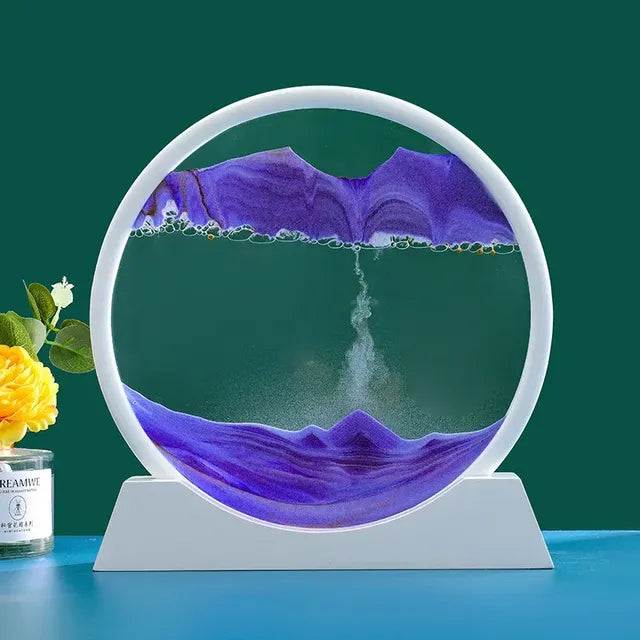3D Moving Sand Art Decor – Desk Relaxation Display
